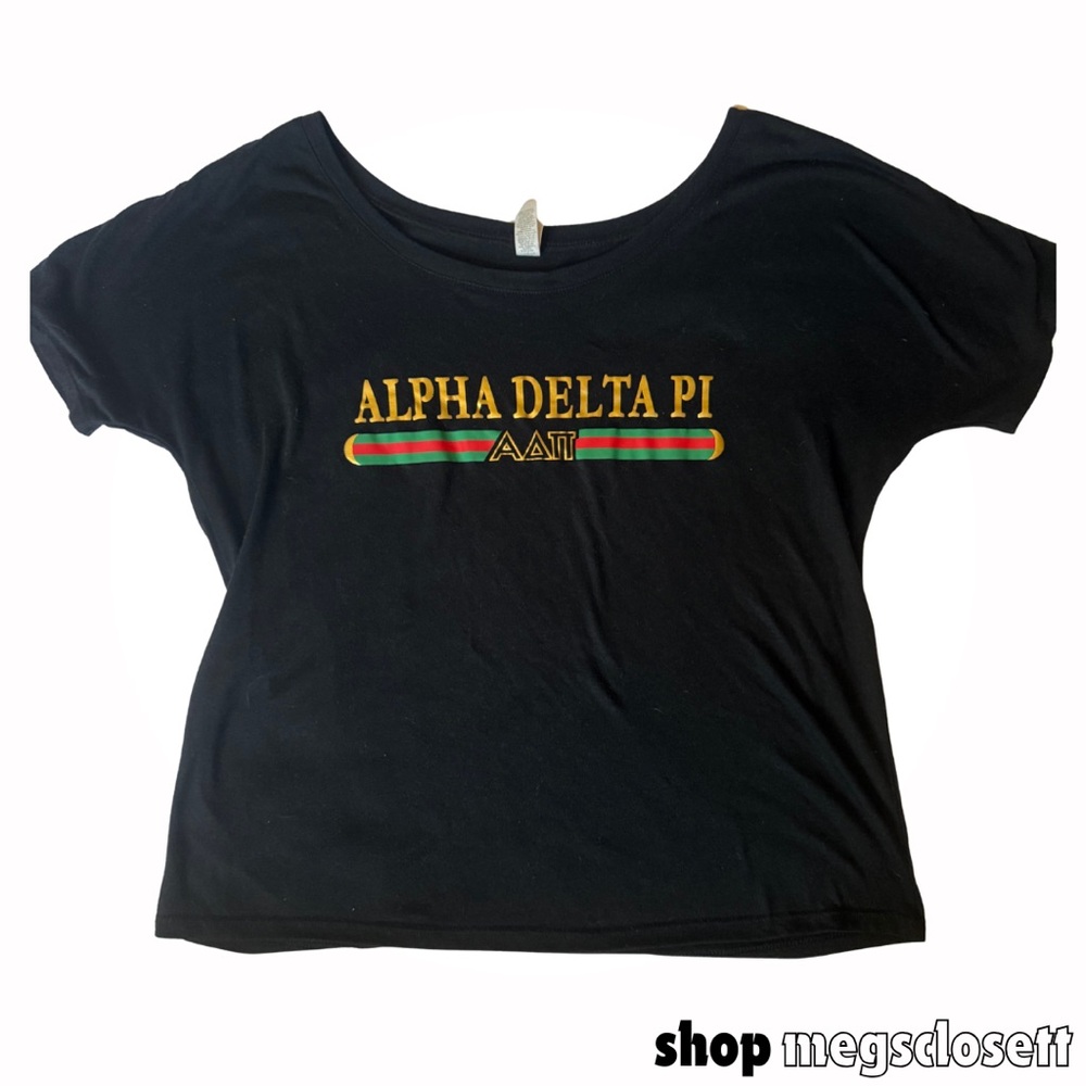 Black Alpha Delta Pi T-Shirt